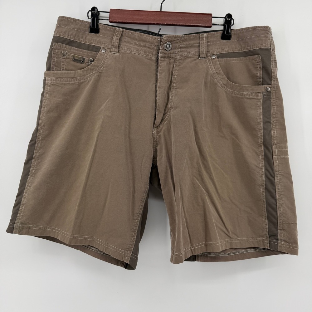 Kuhl Radikl Shorts Mens 38 Brown Performance Hiking Utility Outdoor Gorpcore